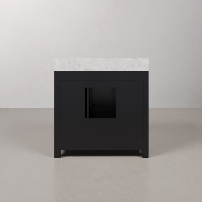 Steve 36'' W Single Vanity, Black