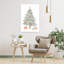 Modern Christmas Tree Presents Minimalist Modern Abstract Christmas Tree Winter Landscape Wall Art Print by Mathieu - Wrapped Canvas Print-1497196509