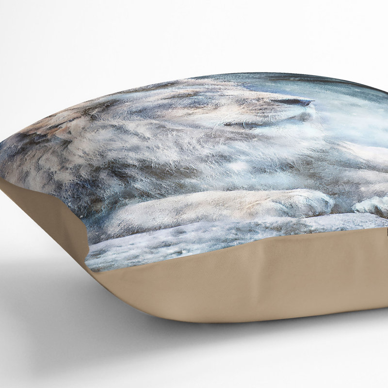 Square Throw Cushion, 40cm H x 40cm W x 15cm D, Stone