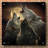 'Wolf Trinity' by Collin Bogle Acrylic Glass Wall Art-1186610075