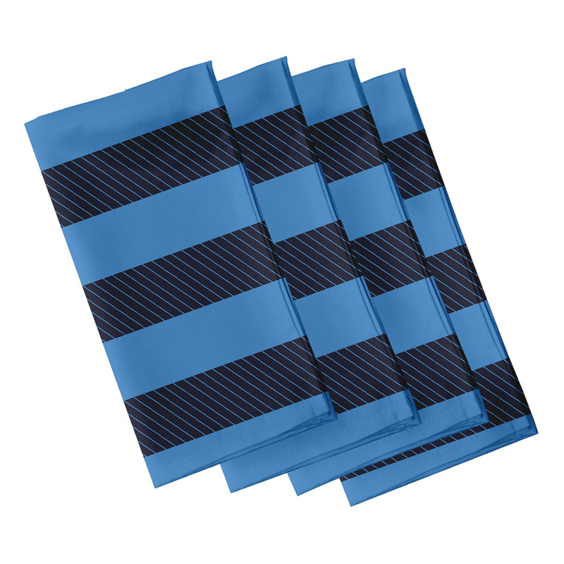 Ensemble de serviettes 4 pièces Goddard, L 18 po x L 18 po, Azure