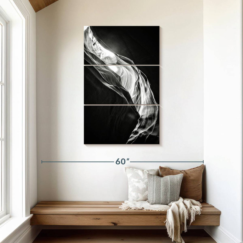 Nicci Antelope Canyon Natural Wonder BW, H 45 po x l 28 po