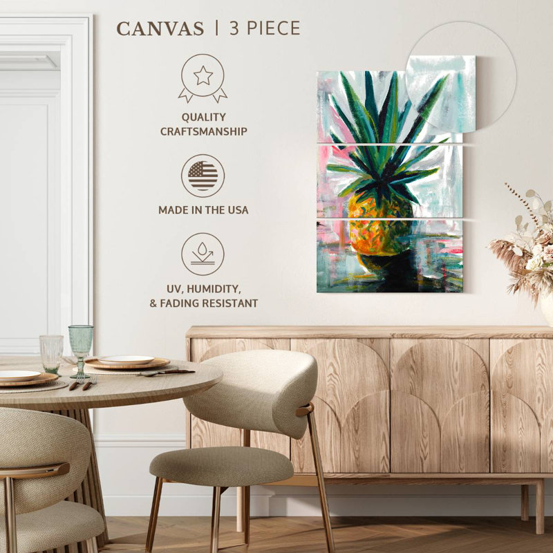 Yarlin Pineapple Colors, 32" H x 20" W