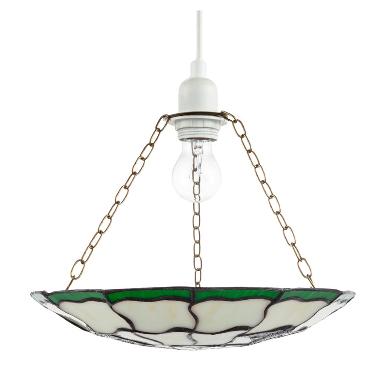 6cm H Glass Bowl Pendant Shade ( No Direct Attachment Method ) in Green