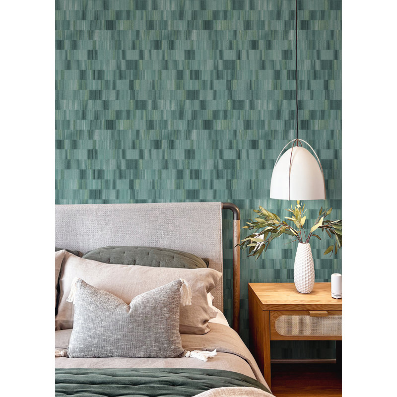 Sarah + Ruby Horizontal Textured Stripe Wallpaper | Wayfair