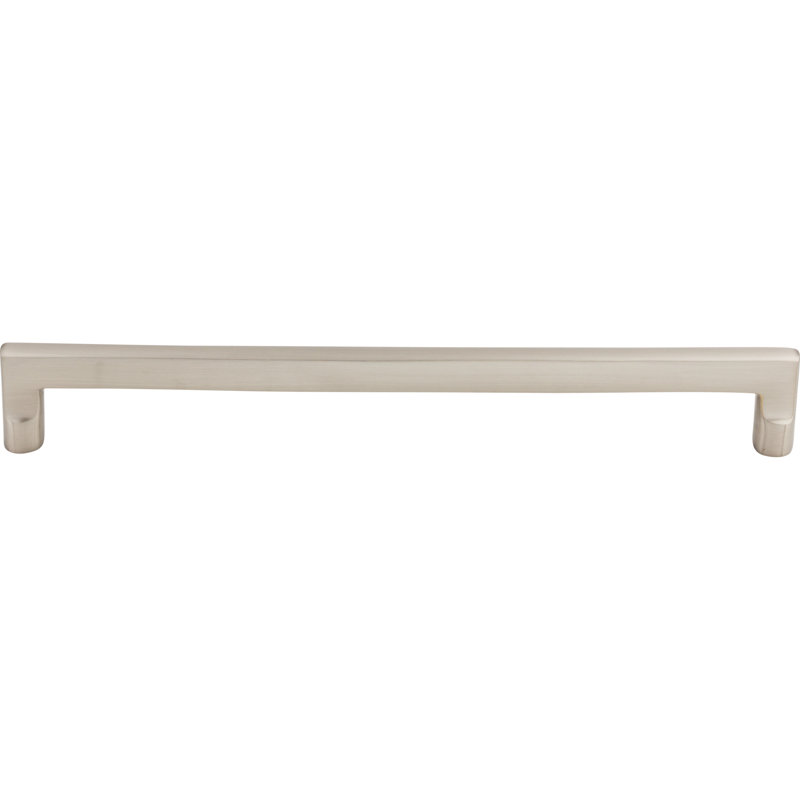 Aspen II Flat Sided Appliance pull, Brushed Satin Nickel, 12" Center to Center