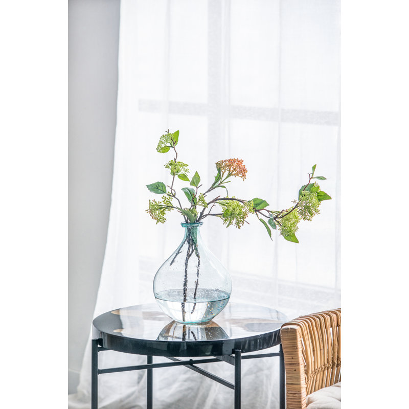 Bouteille en verre Alaiha - 8 po x 8 po x 10,2 po - bleu