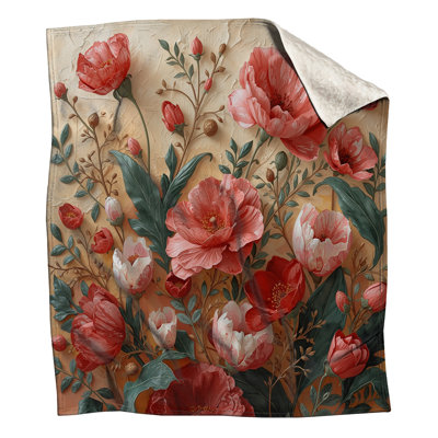 Couvertures de bouquet de pivoines rouges et roses