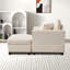 Chaise longue avec repose-pieds de rangement amovible-822829694