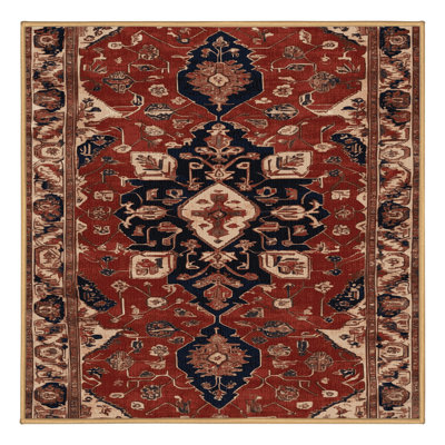 Tapis brun lavable à la machine