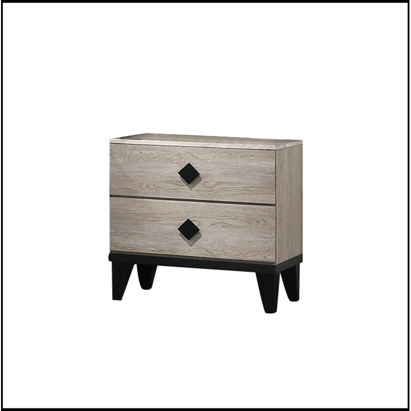 Table de chevet avec 2 tiroirs Smithson