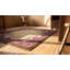 Antique American Hooked Rug Small Scatter Size Wool Purple