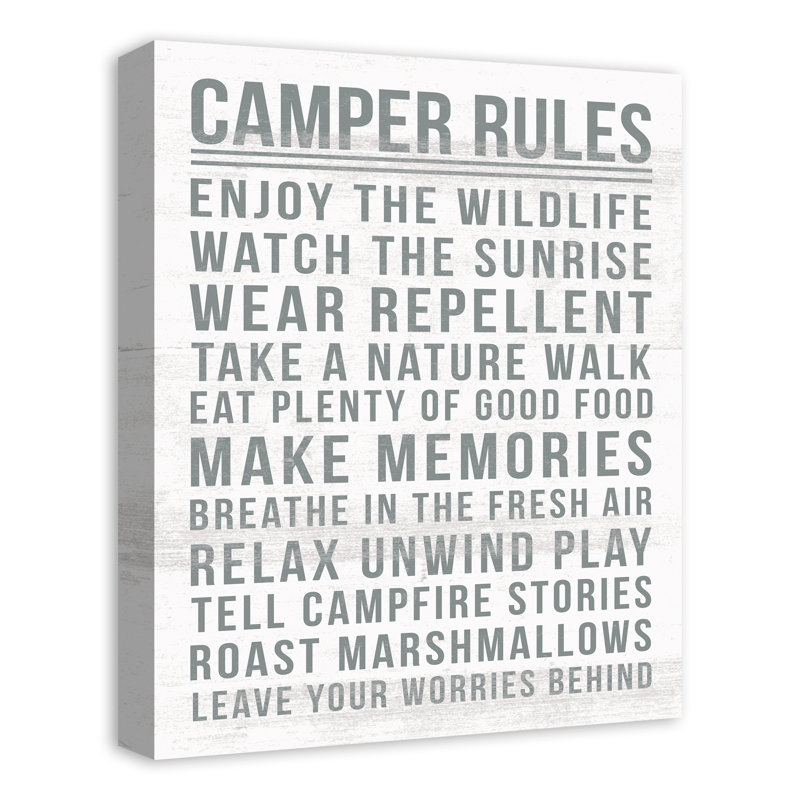 " Camper Rules "