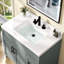 Comptoir de salle de bain 36 "x P 22" avec comptoir intégré pour salle de bain simple et dosseret blanc 3,5 "3 trous de robinet pré-percé pour 8" de large