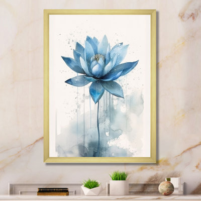 Réflexions rétro de lotus bleus