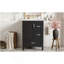 Meuble-lavabo moderne de 24 pouces avec lavabo en céramique, porte à fermeture douce, tablette de porte à double couche et 3 tiroirs-1574612954