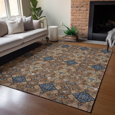 Machine Washable Indoor/Outdoor Chantille ACN2478 Global Rug