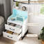45cm W Metal Bedside Table