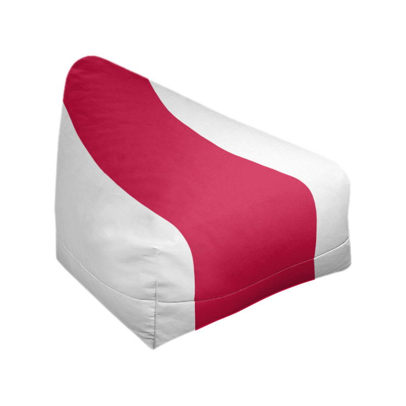 Toronto Bean Bag Cover, 2" x 27" x 30", White/Red/White