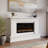 Modern Ember Patton 64" Mantel Package with 42" Electric Fireplace - Works w/ Alexa and Google Asst-94789014