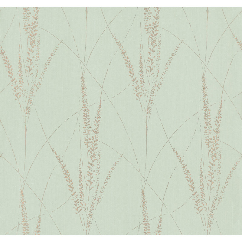 Papier peint Graceful Willow Putty, Blue