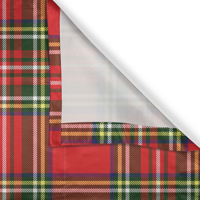Rustic curtain, Irish cultural classic, multi -colored