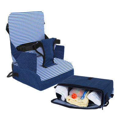 Siège d'appoint Dreambaby Grab ‘N Go Kids - Chaise haute de voyage portable pour tout-petits (6M-3Y) avec rangement et bandoulière