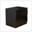 Table de chevet noire 19,7 pouces avec 2 tiroirs, plateau supérieur épaissi pour une durabilité et un style minimaliste moderne-556233370