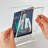 Slim Deluxe Acrylic Block Frame 7” x 5” on ½” Acrylic Base with Magnet Closure and Rubber Bumpers, Landscape/Horizontal