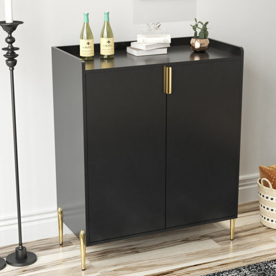 2-Doors Bar Cabinet Wine Storage Cabinet by Ebern Designs
