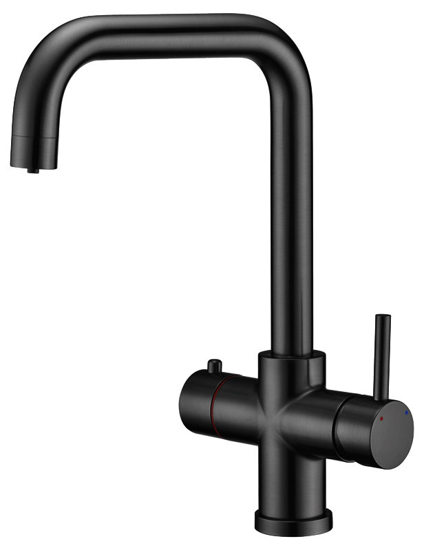 Tribezi Touchless Twin Lever Monobloc Tap, Black