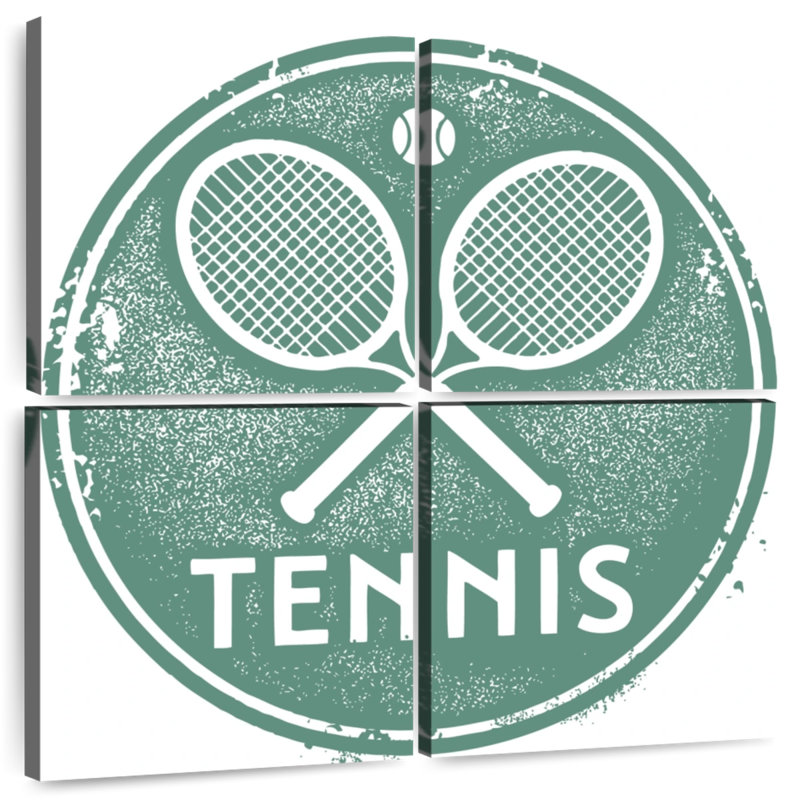 Kema Tennis Typography, 50" H x 50" W