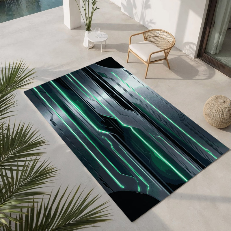 Tapis intérieur et extérieur Intergalactic Drift, Rectangulaire 2 pi x 3 pi