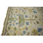 Tapis floral ivoire en laine noué à la main Floral