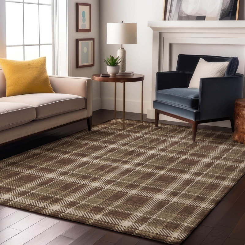 Cerrito Chocolate AMF563 Premium Machine Washable Mat, Rectangle 9 pi x 12 pi