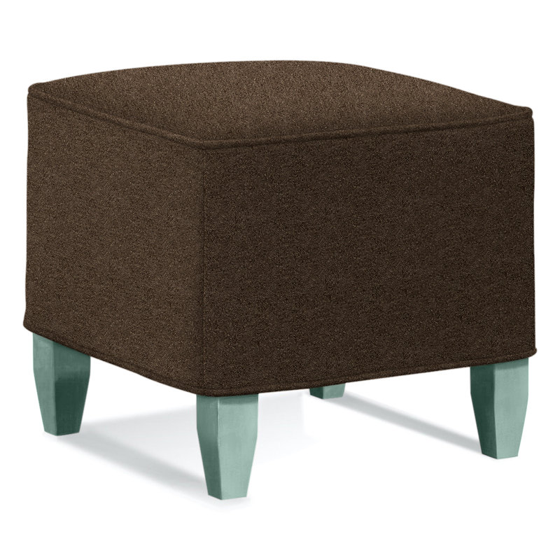 Brooklyn Upholstered Ottoman, Elite Chocolate 100% Polyester, Mushroom