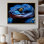 «Blue Anaconda Snake», reproduction de photo sur toile