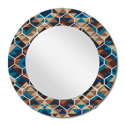 Tribal Aztec Geometrics - Miroir mural moderne