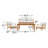 Clairmont 4 Piece Teak Outdoor Conversation Set-112909299