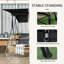Balancelle de patio 3 places avec coussin amovible Outsunny Outsunny