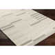 Donavan Striped Hand Tufted Wool Area Rug in Ivory/Gray