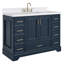 Ensemble de meuble-lavabo simple 48,25 po avec plateau en quartz Abshire-94668869