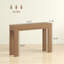 Console moderne, entrée étroite 47 po pour salon, couloir, noyer-165217630