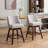 Rolland Counter Height Swivel Barstools, 26'' H Seat Height Upholstered Bar Stools Set of 2-1231659713