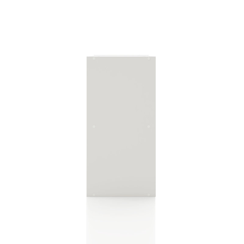 Bibliothèque de rangement Breayla, Blanc, 2 tablettes