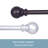 Manchester Adjustable 0.75" Single Curtain Rod-197594553-197594554