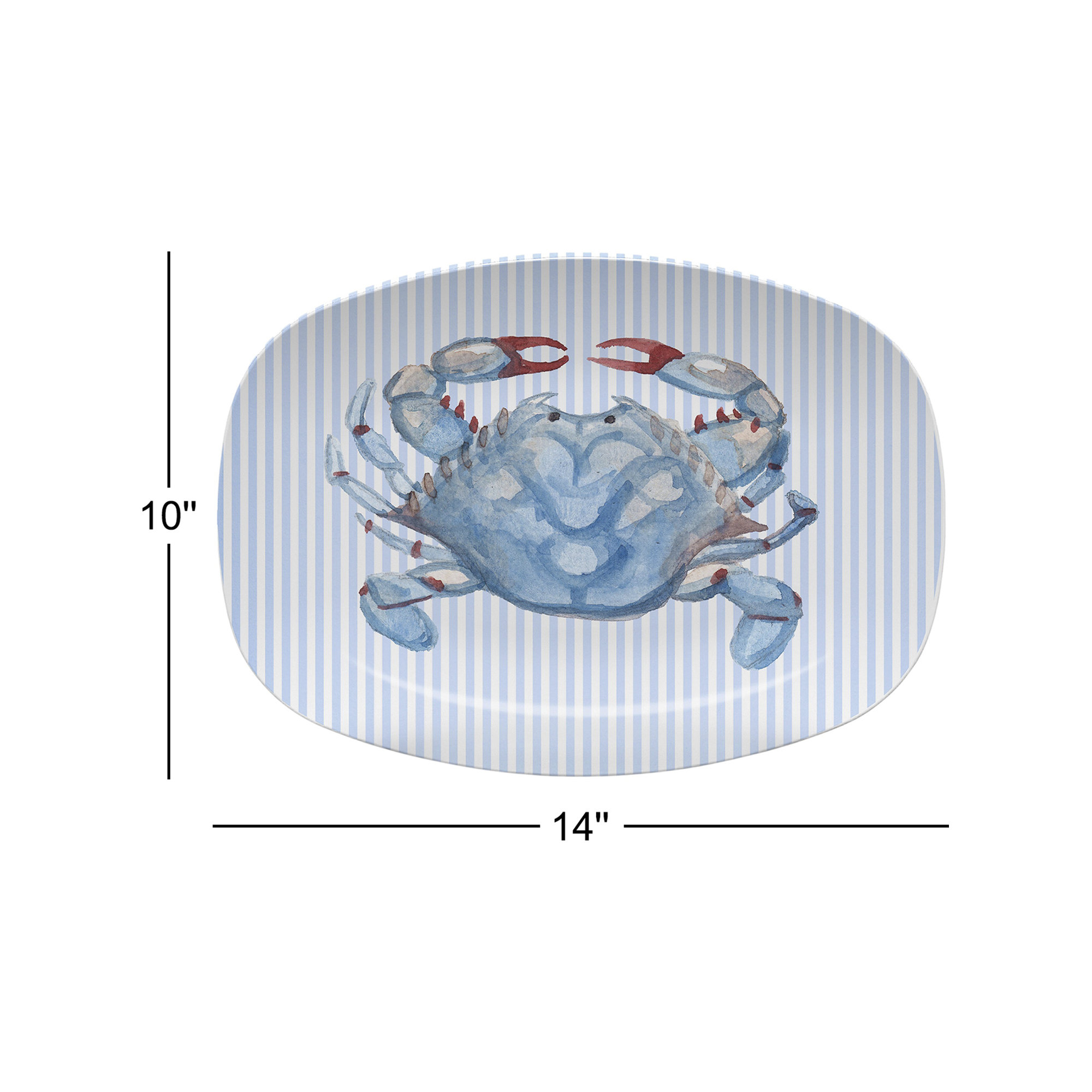 Mariposa Blue Crabby Platter