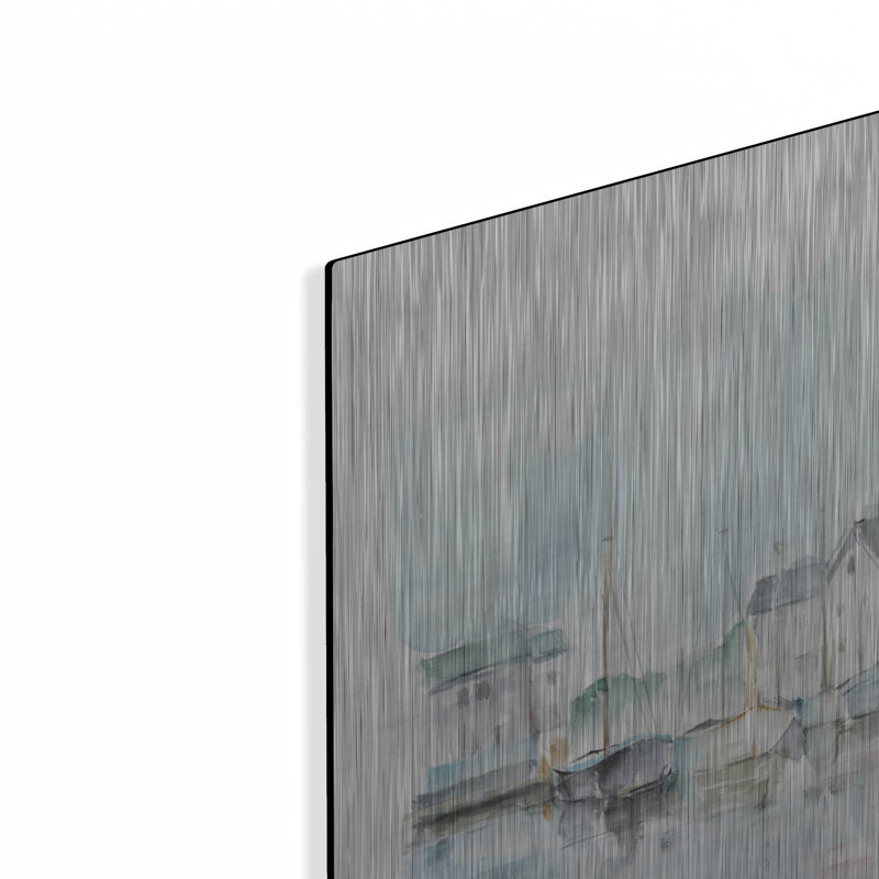 Winston Porter «New England Port II» par Ethan Harper, art mural en métal, MTL-10834, H 24 po x l 16 po