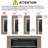 Recessed Fireplace 42", Tempered Glass, Remote Control, 16 Flame Colors, Ember Bed Colors Options Wall Mounted 5 Settings Of Brightness