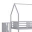 Lit superposé en métal avec glissade, escalier et clôture de sécurité-964277265